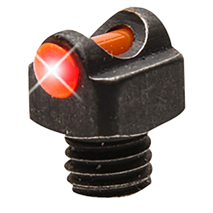 TruGlo TGTG954BR StarBrite Deluxe BeadBlack | Red Fiber Optic Front Sight 3-56" Threads