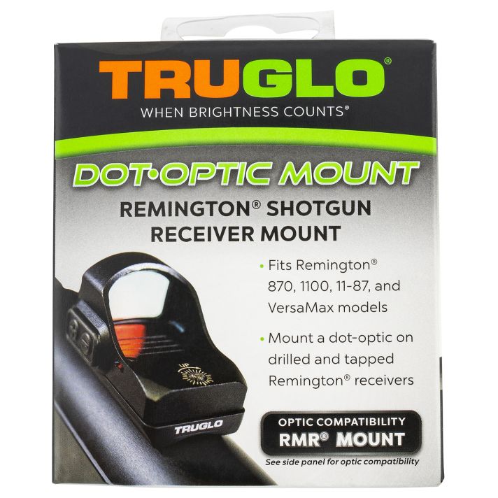 TruGlo TGTG8955R2 Shotgun Receiver MountBlack Remington Trijicon RMR