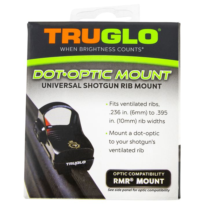 TruGlo TGTG8954U2 Universal Shotgun Rib MountsBlack Trijicon RMR
