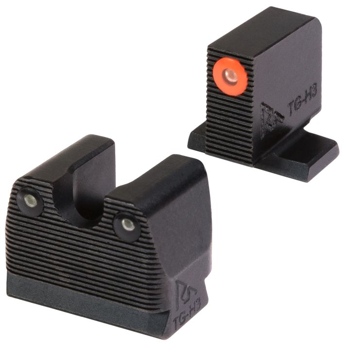 Rival Arms RARA1A231S SIG Sauer 3-Dot Night SightsGreen Tritium Orange Outline Front Sight-Green Tritium Black Outline Rear Sight