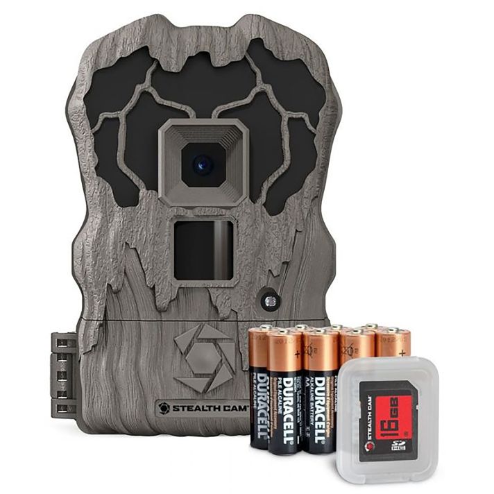 Stealth Cam STCQV18K QV18 Combo Brown 18MP Image Resolution, Low Glow Flash, Up to 32GB SD Card Memory, Features Integrated Python Provision Lock Latch