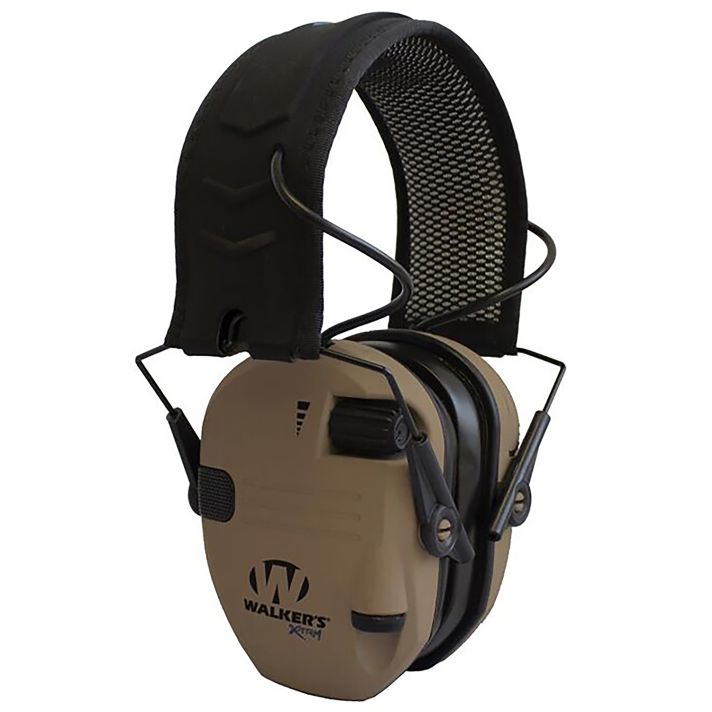 Walker's GWPXRSEMBB Razor X-TRM Digital Electronic Muff 21 dB Over the Head Battle Brown/Black Polymer