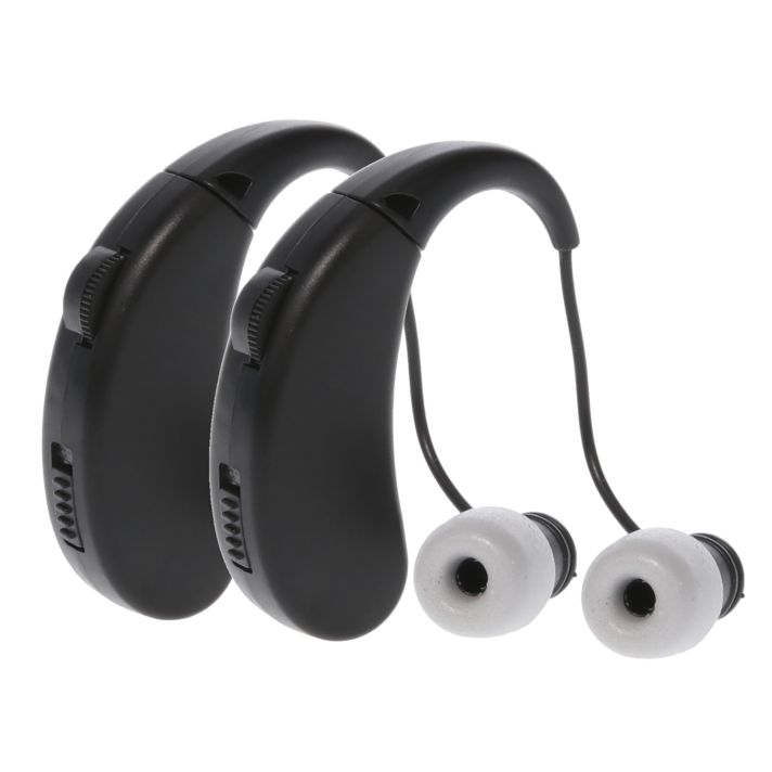 Walker's GWPRCHUE2PK Ultra Ear BTE Hearing Enhancer 22 dB Behind the Ear Rechargeable 2 Pack