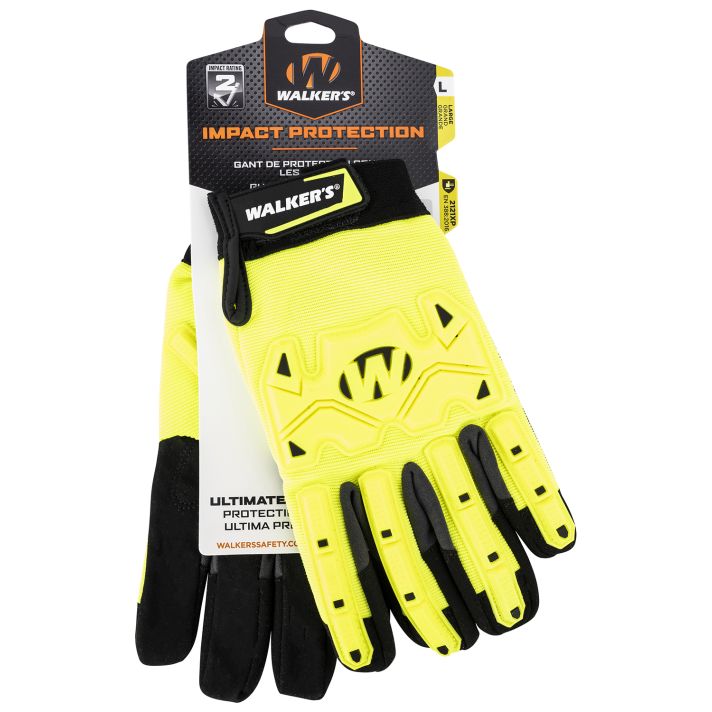 Walker's GWPSFHVFFIL2SM Impact ProtectionYellow/Black Synthetic/Synthetic Leather Small