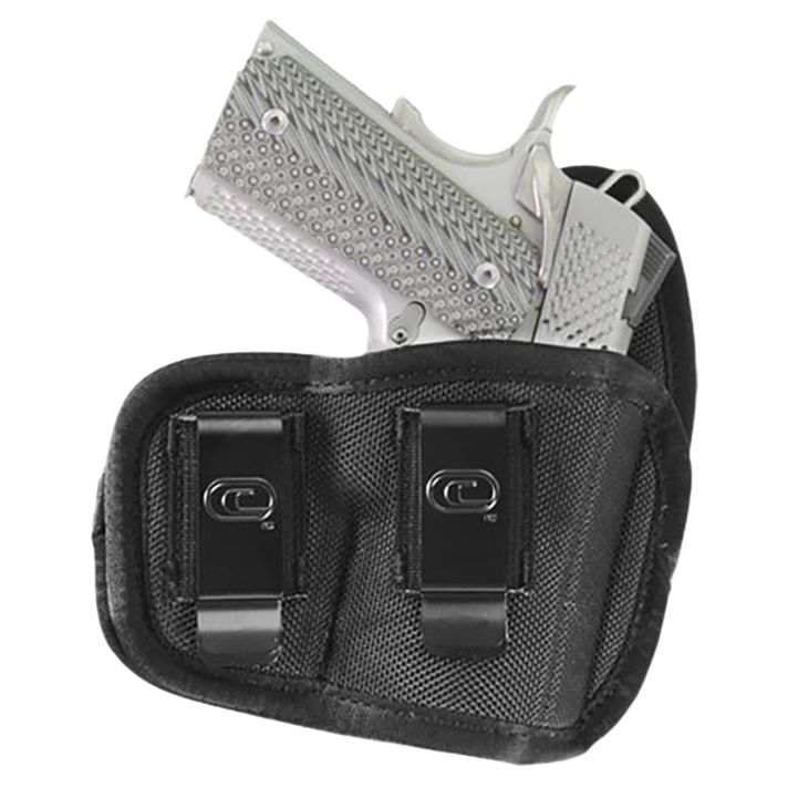 Crossfire Shooting Gear CRFCYCLSA1S2R The CycloneIWB/OWB Size 02 Black Foam Laminate Belt Clip Fits Subcompact 2-2.50" Barrel Right Hand
