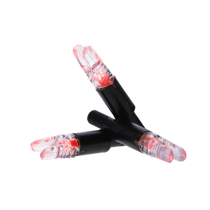 NAP NAPILLNXRD3PK Thunderglo Illuminated Nock Crossbow Red Half Moon/ 3 Pack