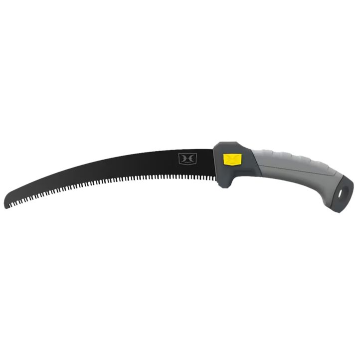 Hawk HWKPBSAW PruningFixed High Carbon Steel Aluminum 11", Black Titanium Nitride Finish, TPR Grip