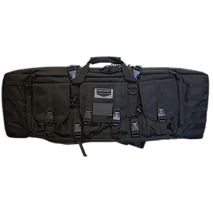 Birchwood Casey RBG36 Single Gun Case36" Black 600D Polyester w/ Padded Straps/3 Large Storage Pockets & Dual Zippered Storage