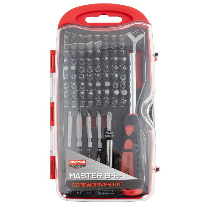 Birchwood Casey DLXSDS Master Screwdriver Kit84 Pieces Includes Slotted/Philips/Torx/Hex Heads