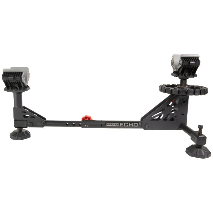 Birchwood Casey ESR Echo Shooting Rest Black Steel/Red Accents, Non-Slip Rubber Feet, Windage & Elevation Adjustments