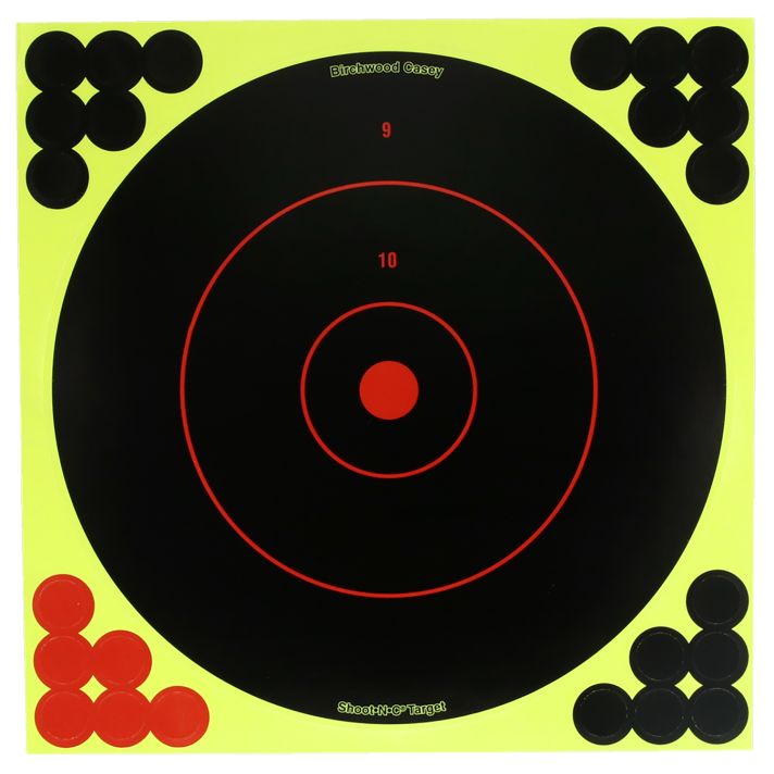 Birchwood Casey TDSNC812PK Target DispenserAdhesive Paper 8" Bullseye Includes Pasters 12 PK