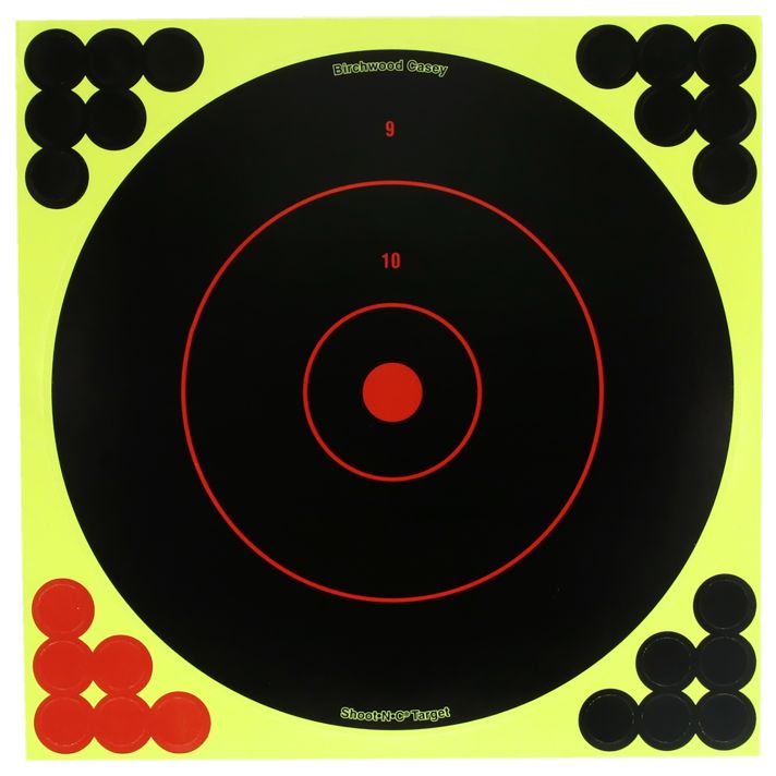 Birchwood Casey TDSNC1212PK Target DispenserAdhesive Paper 12" Bullseye, Includes Pasters 12 PK