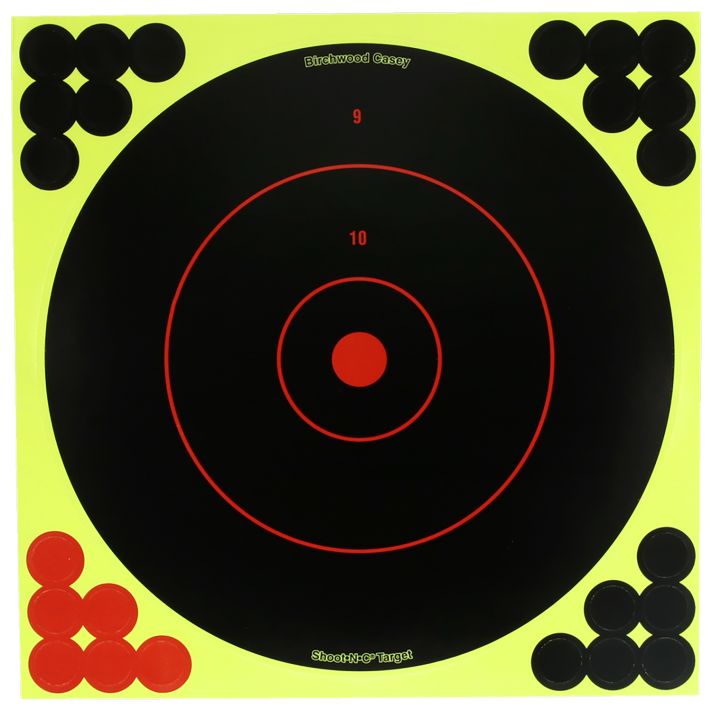 Birchwood Casey TDSNC1225PK Target DispenserAdhesive Paper 12" Bullseye Includes Pasters 25 Per Pack