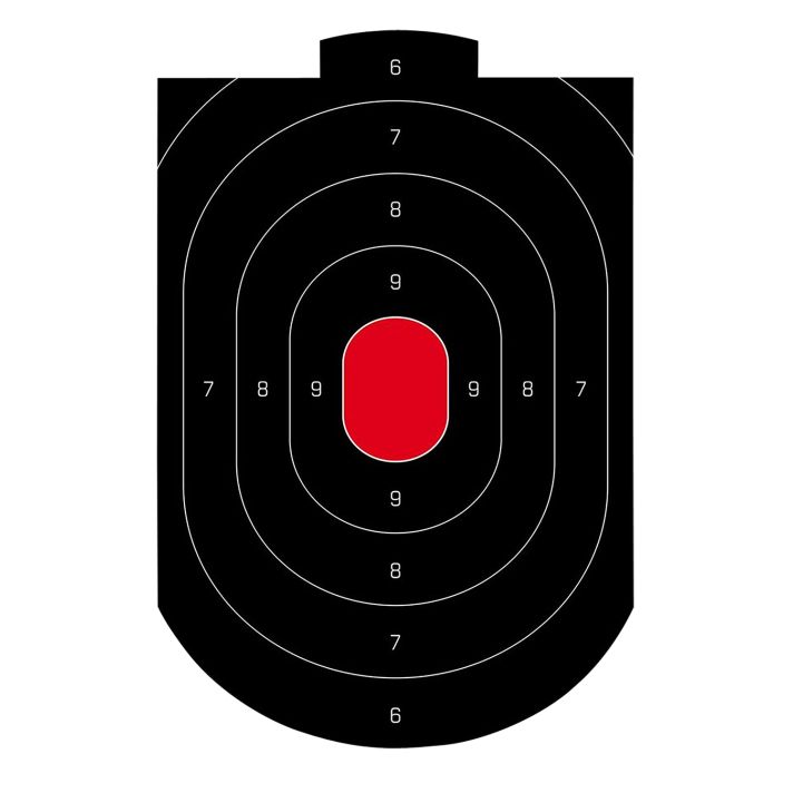 Birchwood Casey 35609 Dirty BirdOval Paper Target 12" x 18" 50 Per Pkg
