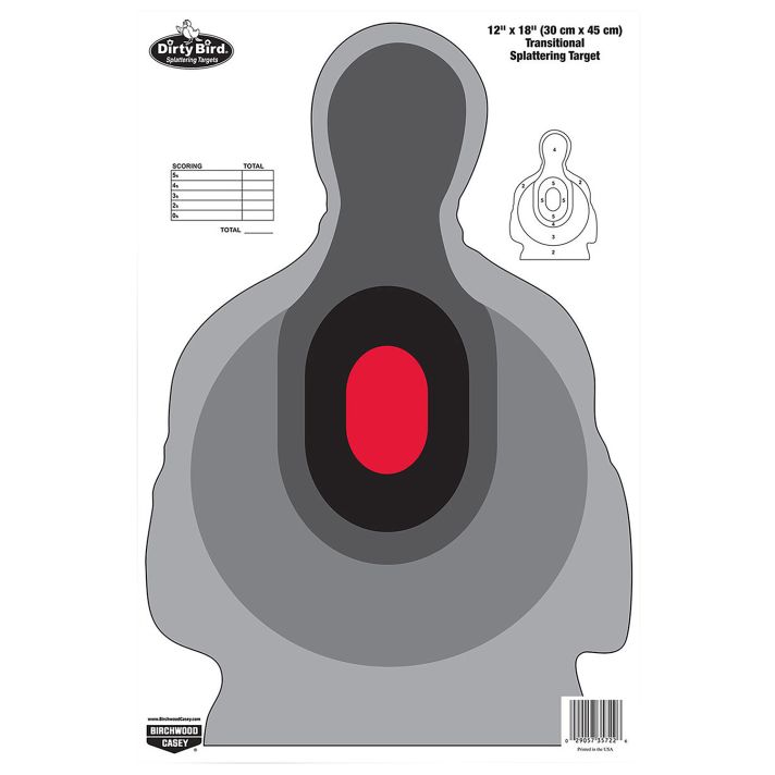 Birchwood Casey 35727 Dirty BirdSilhouette Tagboard Target 12" x 18" 8 Per Pkg