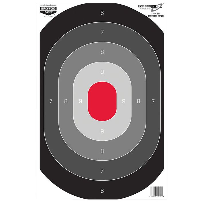 Birchwood Casey 37054 EZE-ScorerSilhouette Paper Target 23" x 35" 100 Per Pkg