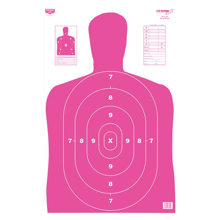 Birchwood Casey 37040 EZE-Scorer BC-27 Silhouette Paper Target 23" x 35" 100 Per Pkg