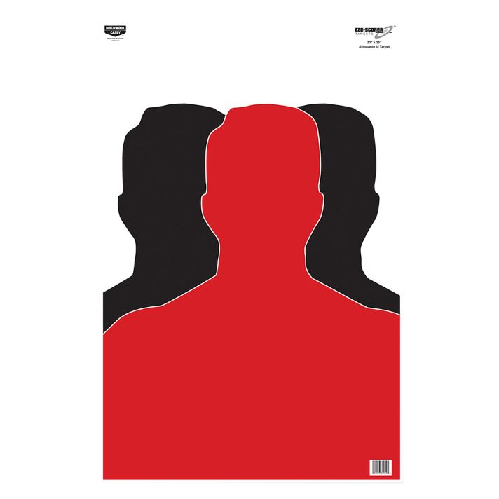 Birchwood Casey 37042 EZE-ScorerSilhouette Paper Target 23" x 35" 100 Per Pkg