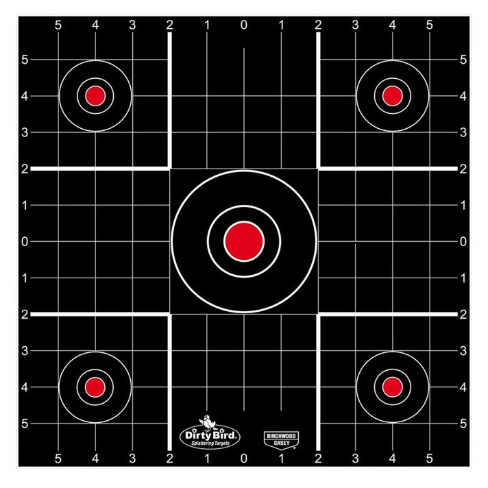 Birchwood Casey 35270 Dirty BirdBullseye Tagboard Target 12" 100 Per Pkg