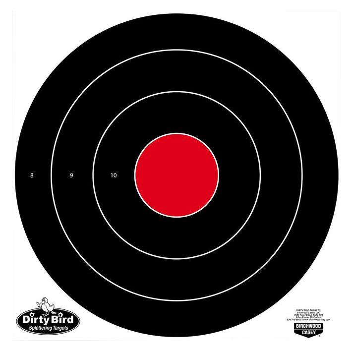 Birchwood Casey 35181 Dirty BirdBullseye Tagboard Target 17.25" 100 Per Pkg