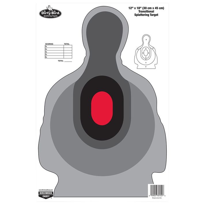 Birchwood Casey 35722 Dirty BirdSilhouette Tagboard Target 12" x 18" 100 Per Pkg
