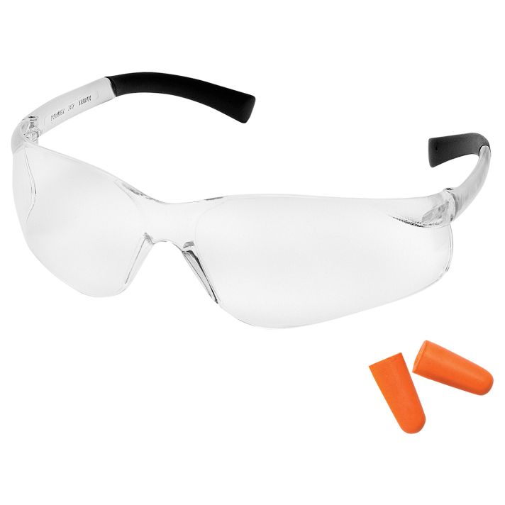 Pyramex PYS2510SNDP Mini ZTEK Combo Youth Women Clear Lens Polycarbonate Wraparound