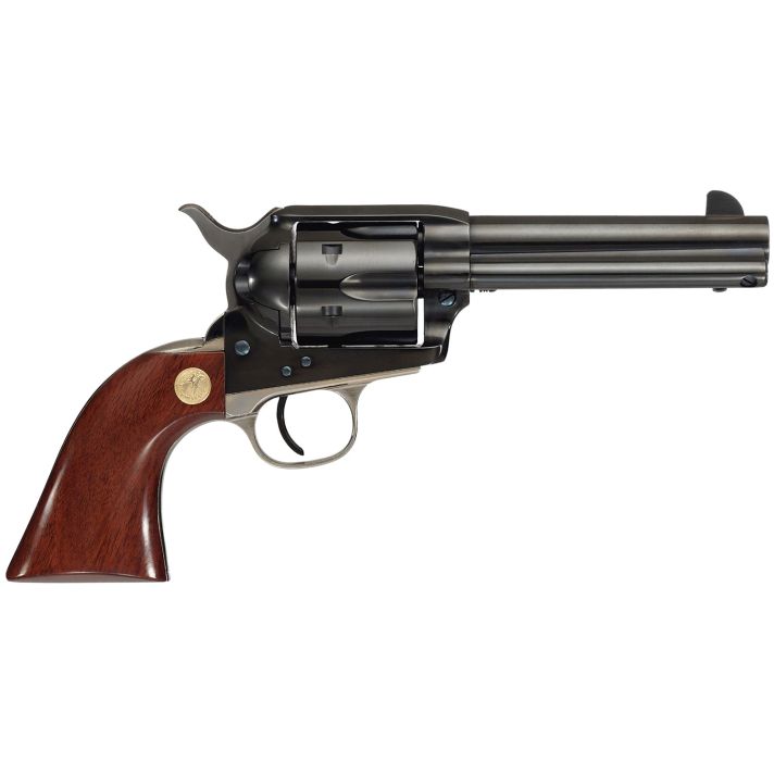 Cimarron MP410B1401 Pistoleer45 Colt (Long Colt) 6 Shot 4.75" Blued Stainless Steel Barrel, Blued Cylinder, Blued Steel Frame, Walnut Grip, Exposed Hammer