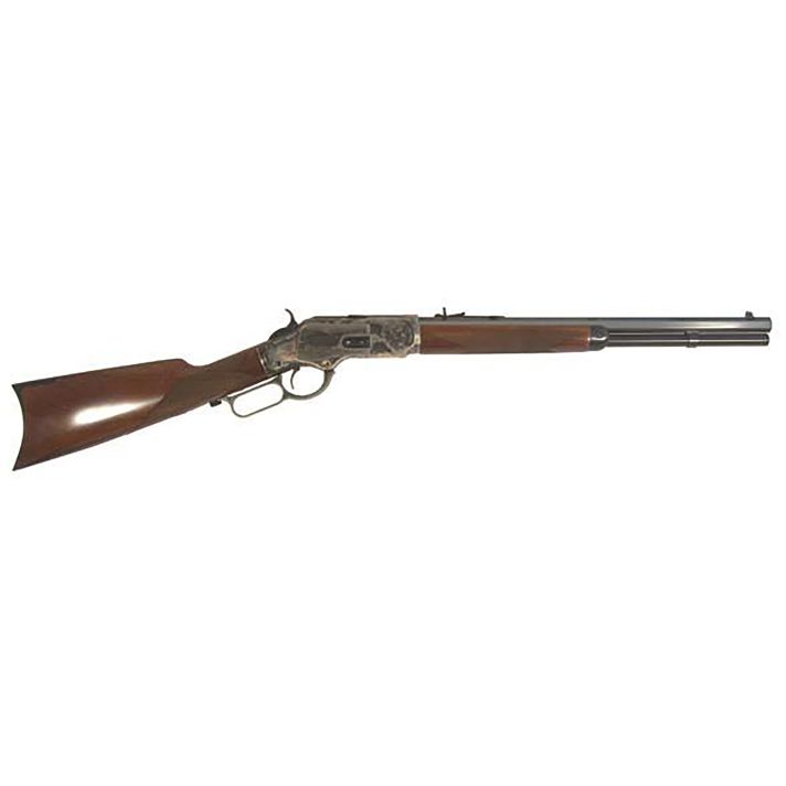 Cimarron CA2010G35 1873 Saddle Full Size 38 Special 357 Mag 10+1, 18" Blued Octagon Steel Barrel, Color Case Hardened Steel Receiver, Fixed Checkered Walnut Stock, Right Hand