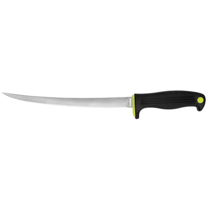 Kershaw 1259X Clearwater9" Fixed Fillet Plain Satin 420J2 SS Blade Black Co-polymer Handle Includes Sheath