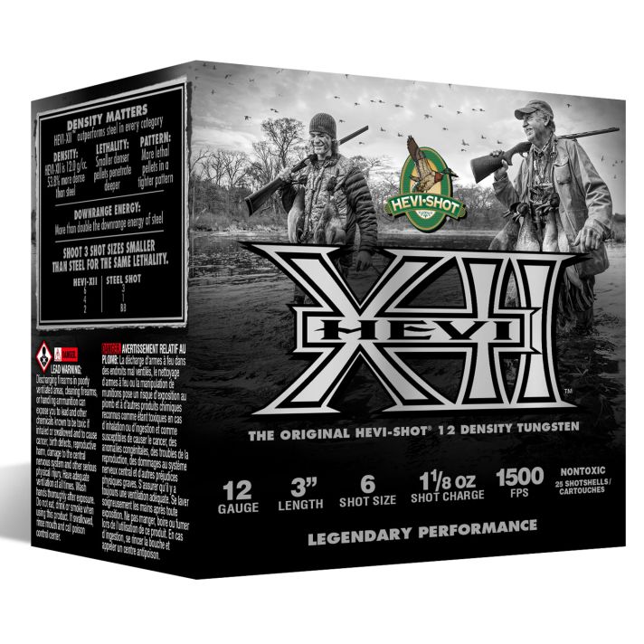 HEVI-Shot HS51306 HEVI-XII12Gauge 3" 1 1/8oz Tungsten 6Shot 25 Per Box/10 Case