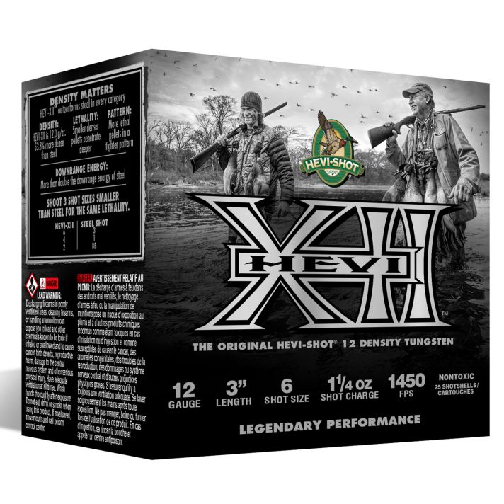 HEVI-Shot HS53306 HEVI-XII12Gauge 3" 1 1/4oz Tungsten 6Shot 25 Per Box/10 Case