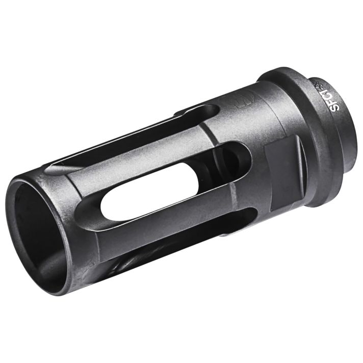 SureFire SFCT5561228 Closed-Tine Flash Hider Black DLC Stainless Steel with 1/2"-28 tpi Threads & 2.30" OAL for 5.56x45mm NATO AR-15