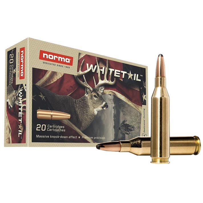 Norma Ammunition 20160462 Dedicated Hunting Whitetail 243Win 100gr Pointed Soft Point 20 Per Box/10 Case