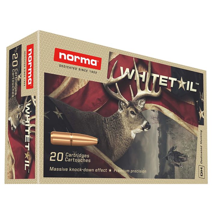 Norma Ammunition 20177392 Dedicated Hunting Whitetail 30-06Springfield 150gr Pointed Soft Point 20 Per Box/10 Case