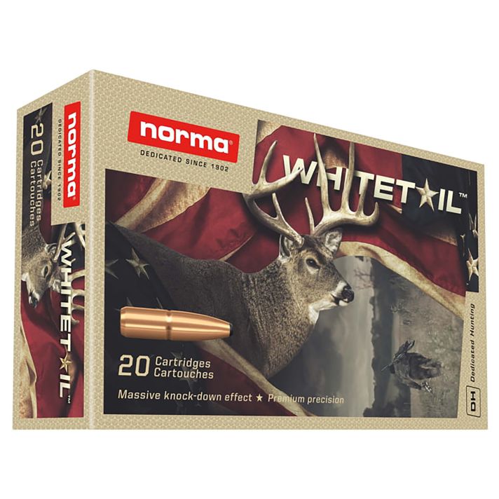 Norma Ammunition 20171512 Dedicated Hunting Whitetail 7mmRemMag 150gr Pointed Soft Point 20 Per Box/10 Case