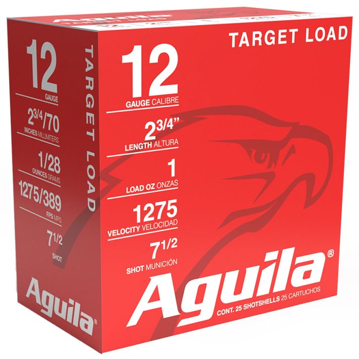 Aguila 1CHB1347 Target Load Competition 12Gauge 2.75" 1 1/8oz 7.5Shot 25 Per Box/10 Case
