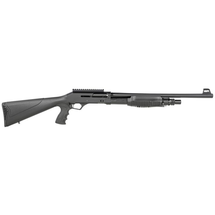 SDS Imports DSF12 Duo-Sys Force12 Gauge Pump/Semi-Auto Hybrid 3" 5+1 19" Barrel, Black Steel Receiver, Synthetic Fixed Stock w/Pistol Grip Includes 3 Chokes