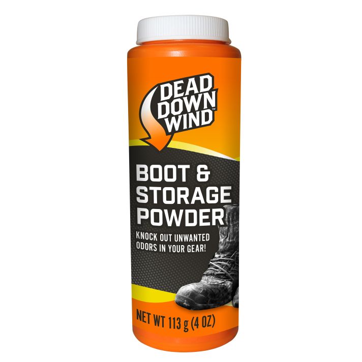 Dead Down Wind 1215N Boot PowderOdor Eliminator Unscented Scent Cornstarch/Talc 4 oz