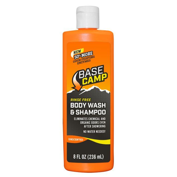 Dead Down Wind 1251 Base Camp Shampoo/Body Wash Odor Eliminator 8 oz Squeeze Bottle