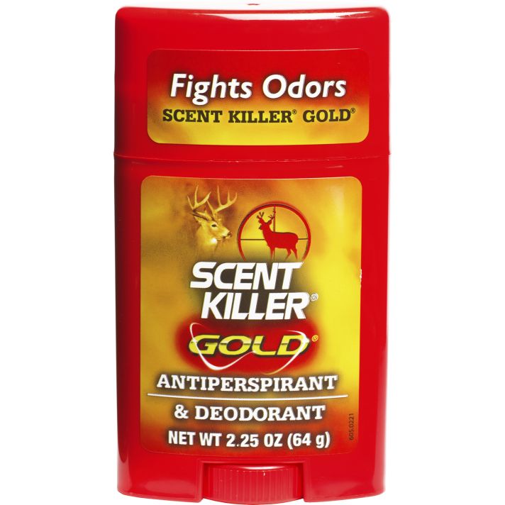 Wildlife Research 1247 Scent Killer Gold Antiperspirant & Deodorant Odor Eliminator Odorless Scent 2.25 oz Stick