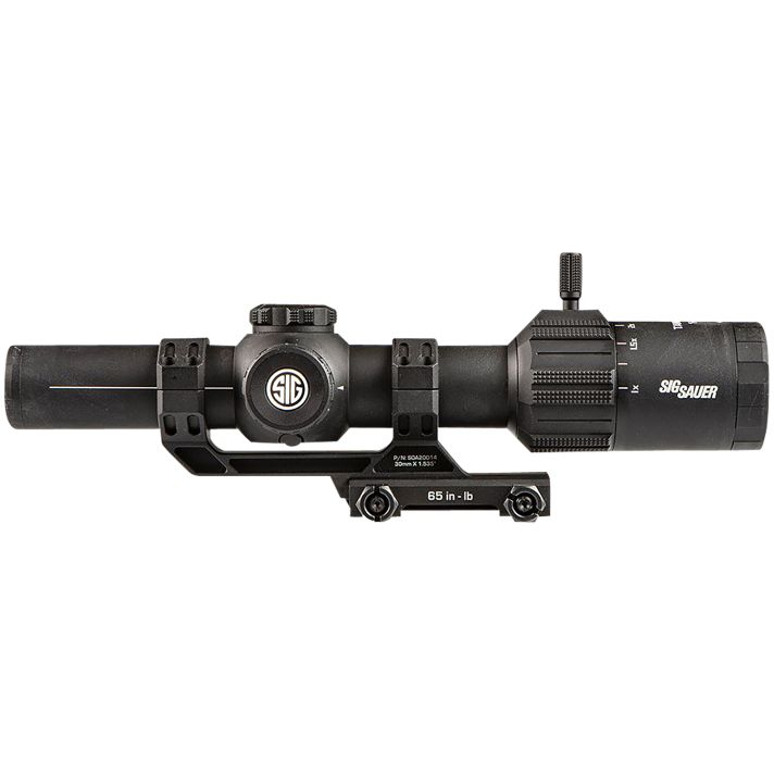 Sig Sauer Electro-Optics SOT61000 Tango-MSR LPVO Black 1-6x24mm, 30mm Tube Illuminated BDC6 Reticle Features Throw Lever & ALPHA-MSR Mount