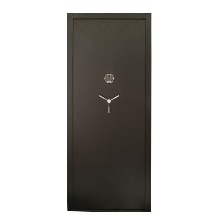 SnapSafe 75416 Vault DoorIn-Swing Black 12 Gauge Steel 32.80"W x 81"H Access Code/Key Entry