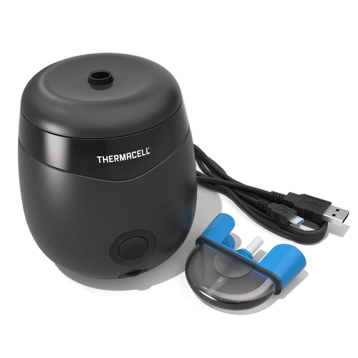Thermacell E55X E-Series Rechargeable Repeller Charcoal Gray Effective 20 ft Odorless Scent Repels Mosquito Effective Up to 12 hrs