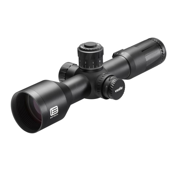 Eotech VDU525FFH59 Vudu FFP Black Anodized 5-25x 50mm 34mm Tube Illuminated Horus H59 MRAD Reticle Features Throw Lever