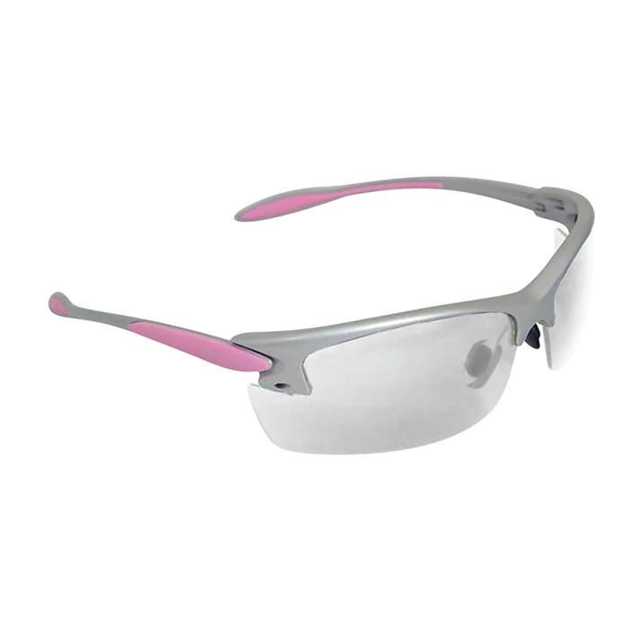 Radians PG0810CS Ladies Range Eyewear Women Clear Lens Gray with Coral Accents Frame
