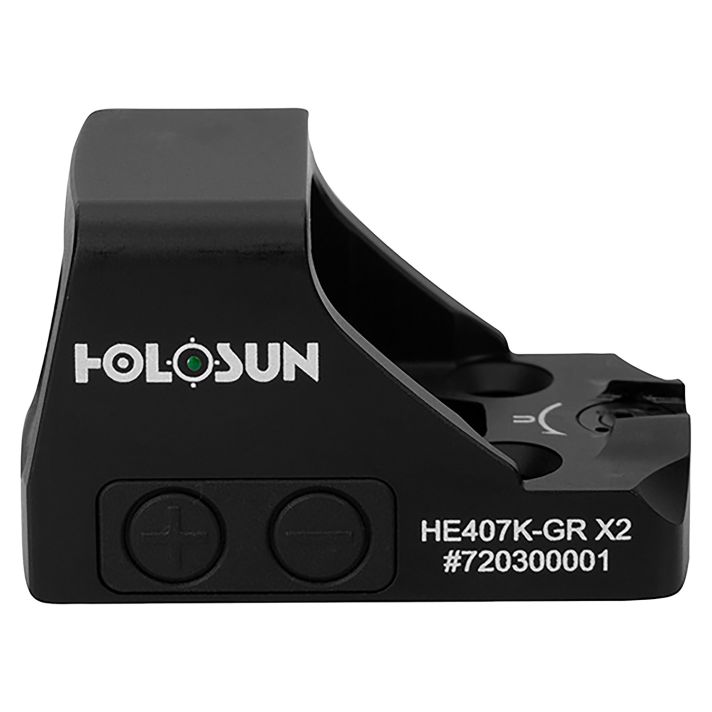 Holosun HE407KGRX2 407Black Anodized 1 x 0.58" x 0.77" 6 MOA Green Dot