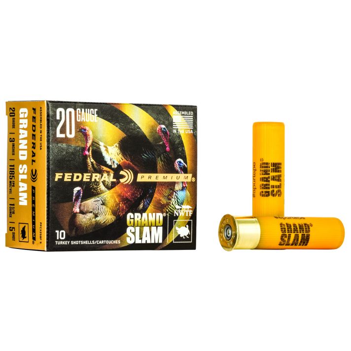 Federal PFCX258F5 Premium Grand Slam 20Gauge 3" 1 5/16oz 5Shot 10 Per Box/25 Case
