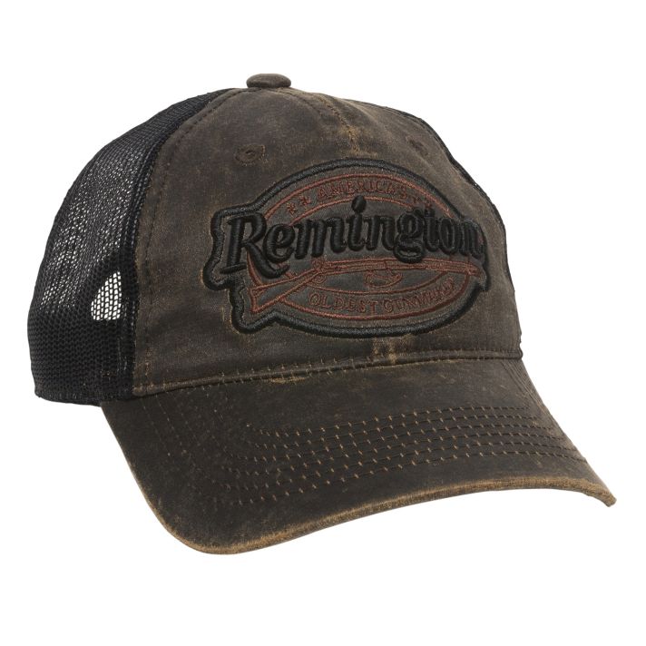 Outdoor Cap RM17A Remington Cap Cotton Black/Brown Unstructured OSFA