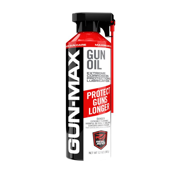 Real Avid AVMLP12A Gun-Max Gun Oil Cleans, Lubricates, Protects 12 oz Aerosol