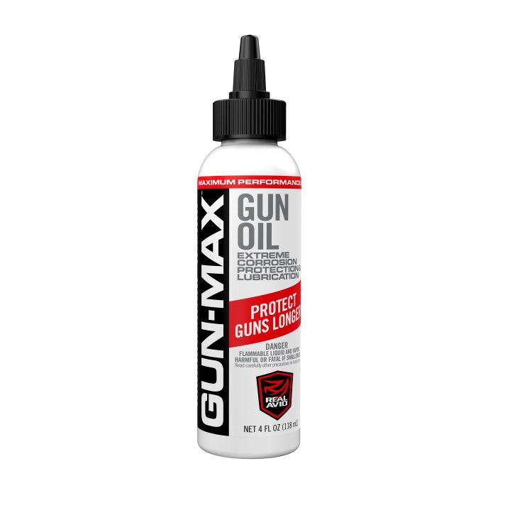Real Avid AVBMGO4L Gun-Max Gun Oil Cleans, Lubricates, Protects 4 oz Bottle